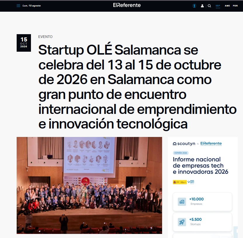 Startup OLÉ Salamanca octubre 2026