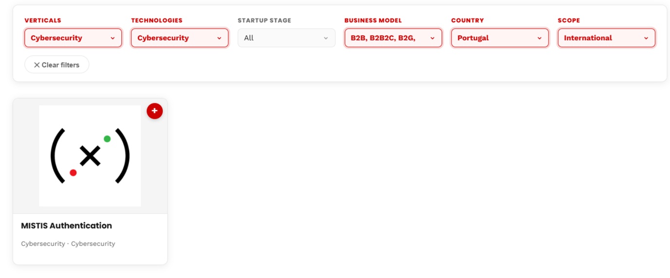 Filter startups