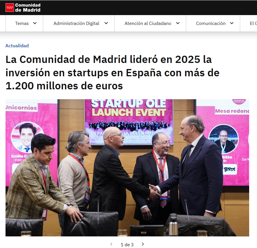 Comunidad de Madrid startups 2025