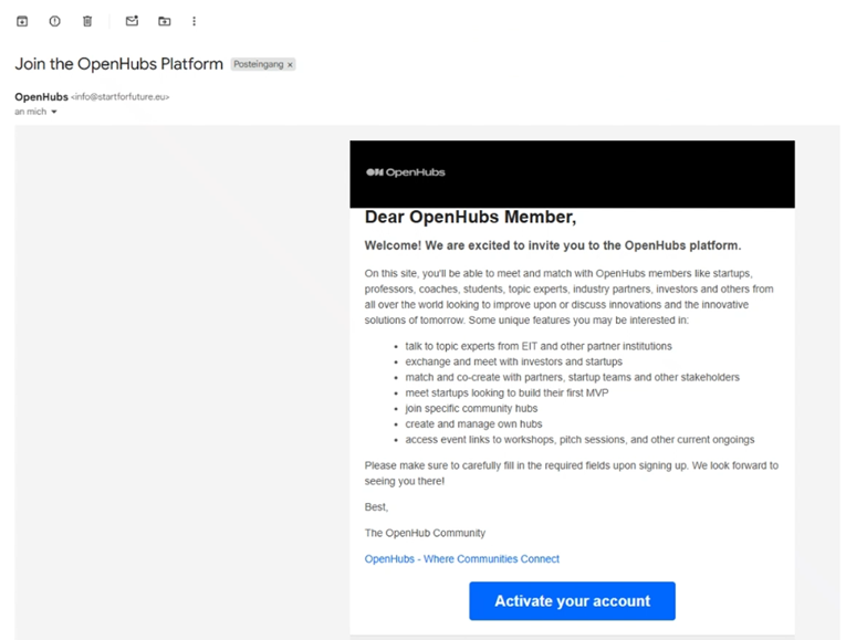 Step 3 - Activate your account