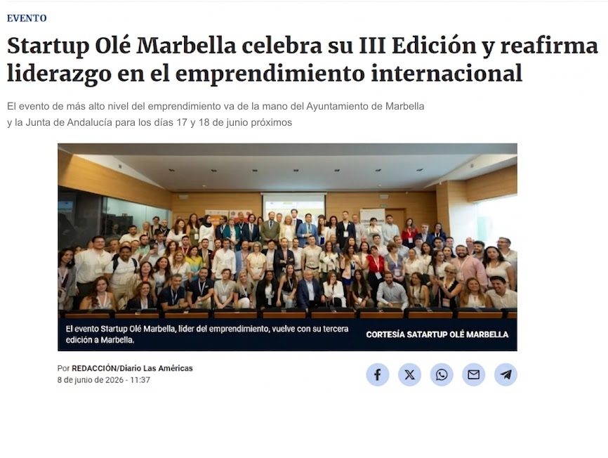 Startup Olé Marbella III Edición